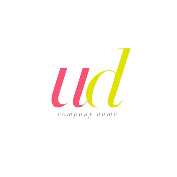 UD Letters Logo template — Stock Vector
