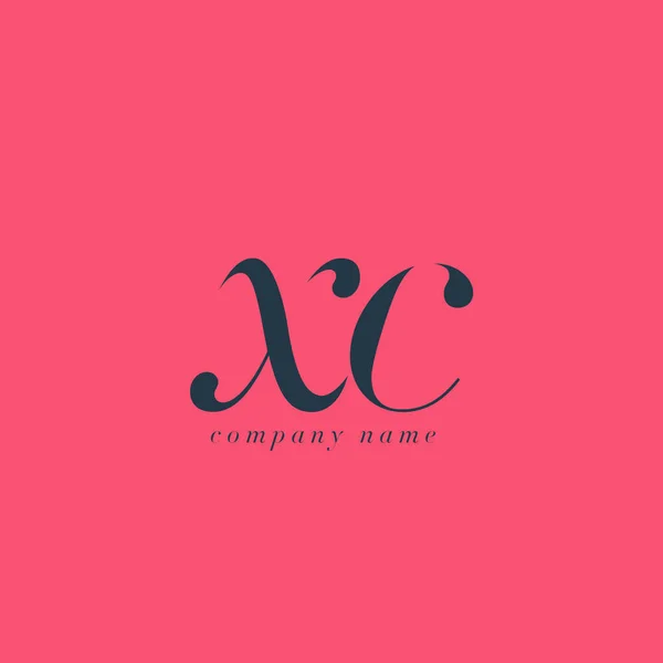 Шаблон логотипа XC Letters — стоковый вектор