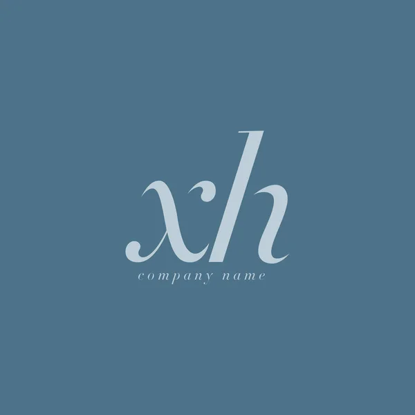 Шаблон логотипа XH Letters — стоковый вектор