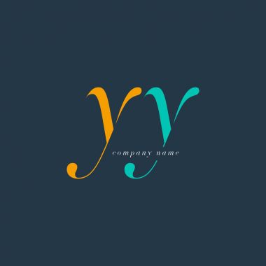 Yy italik ortak harf Logo 