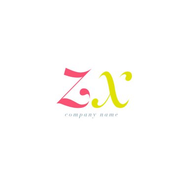 ZX italik ortak harf Logo 