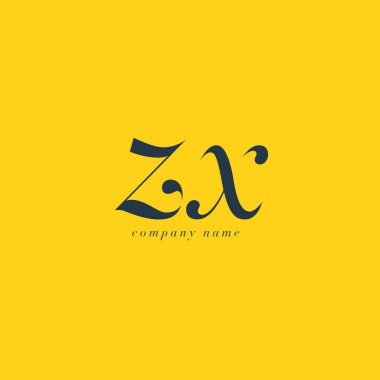 ZX italik ortak harf Logo 