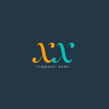 Xx italik ortak harf Logo 