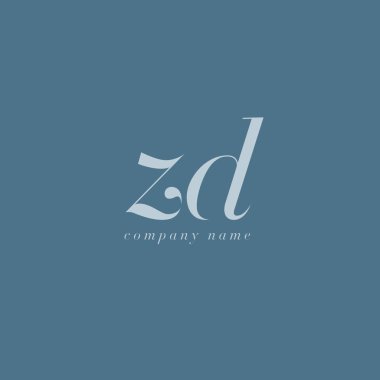 ZD italik ortak harf Logo 