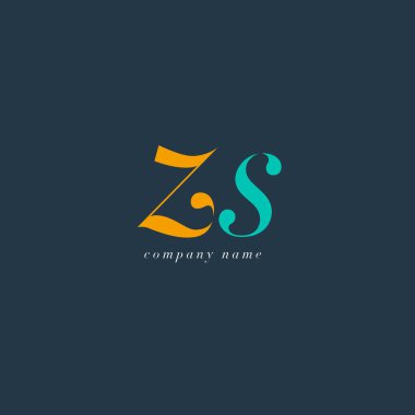 ZS italik ortak harf Logo 