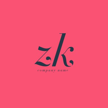 ZK italik ortak harf Logo 