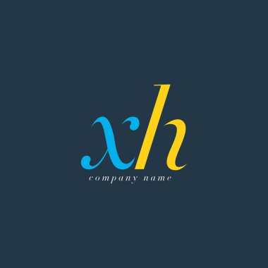 XH italik ortak harf Logo 