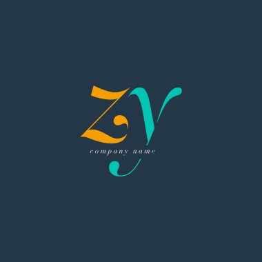 ZY italik ortak harf Logo 