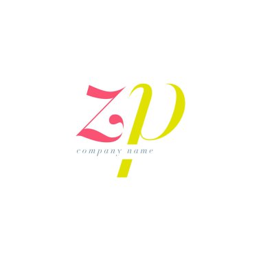 ZP italik ortak harf Logo 