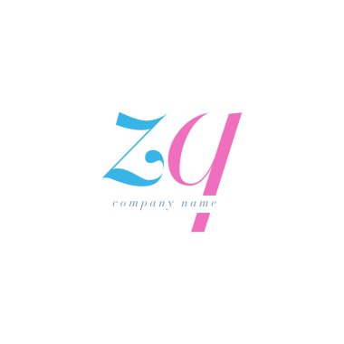 Zq italik ortak harf Logo 