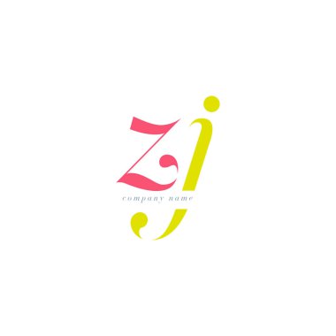 ZJ italik ortak harf Logo 