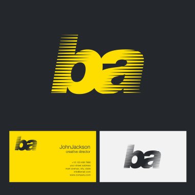 Ba harfler şirket logosu 