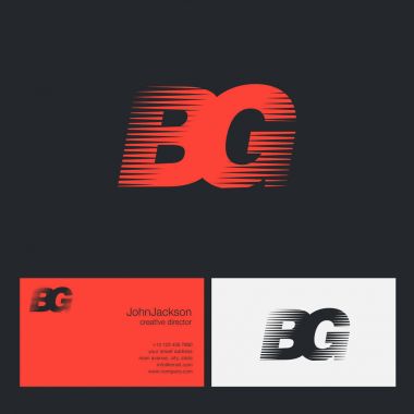 BG harfler şirket logosu 