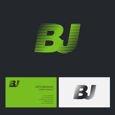 BJ harfler şirket logosu 