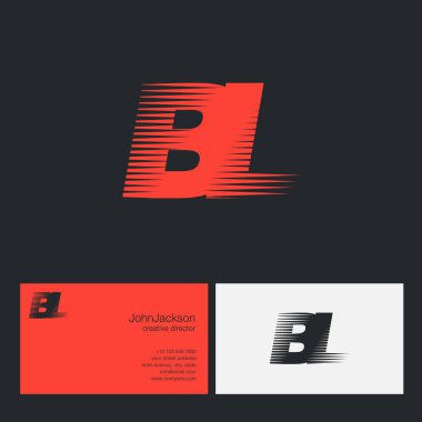 BL harfler şirket logosu 