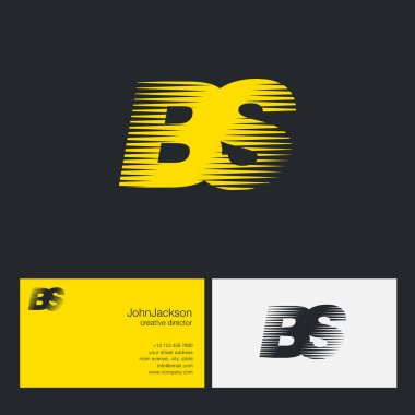 BS harfler şirket logosu 