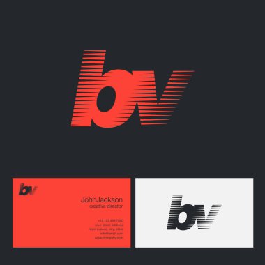 BV harfler şirket logosu 