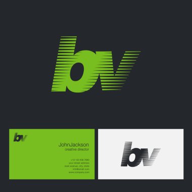 BV harfler şirket logosu 