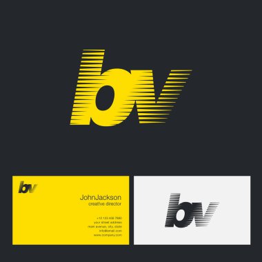 BV harfler şirket logosu 