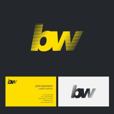 BW harfler şirket logosu 