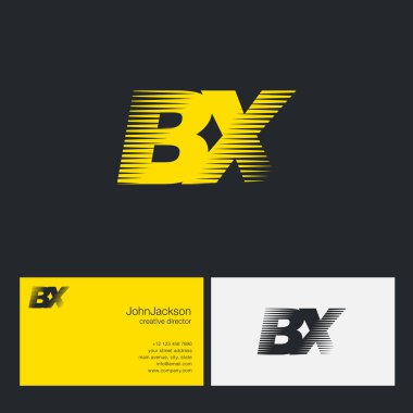 BX harfler şirket logosu 