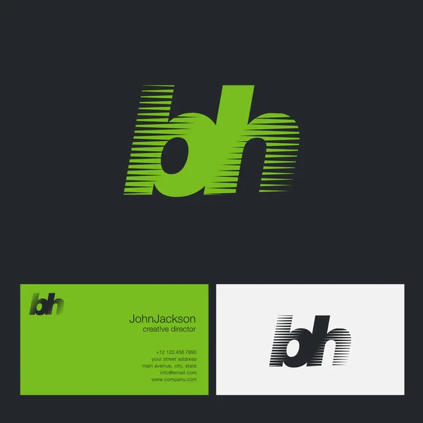 Логотип BH Letters Company — стоковый вектор