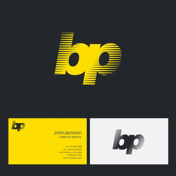 BP Letters Logo de l'entreprise — Image vectorielle
