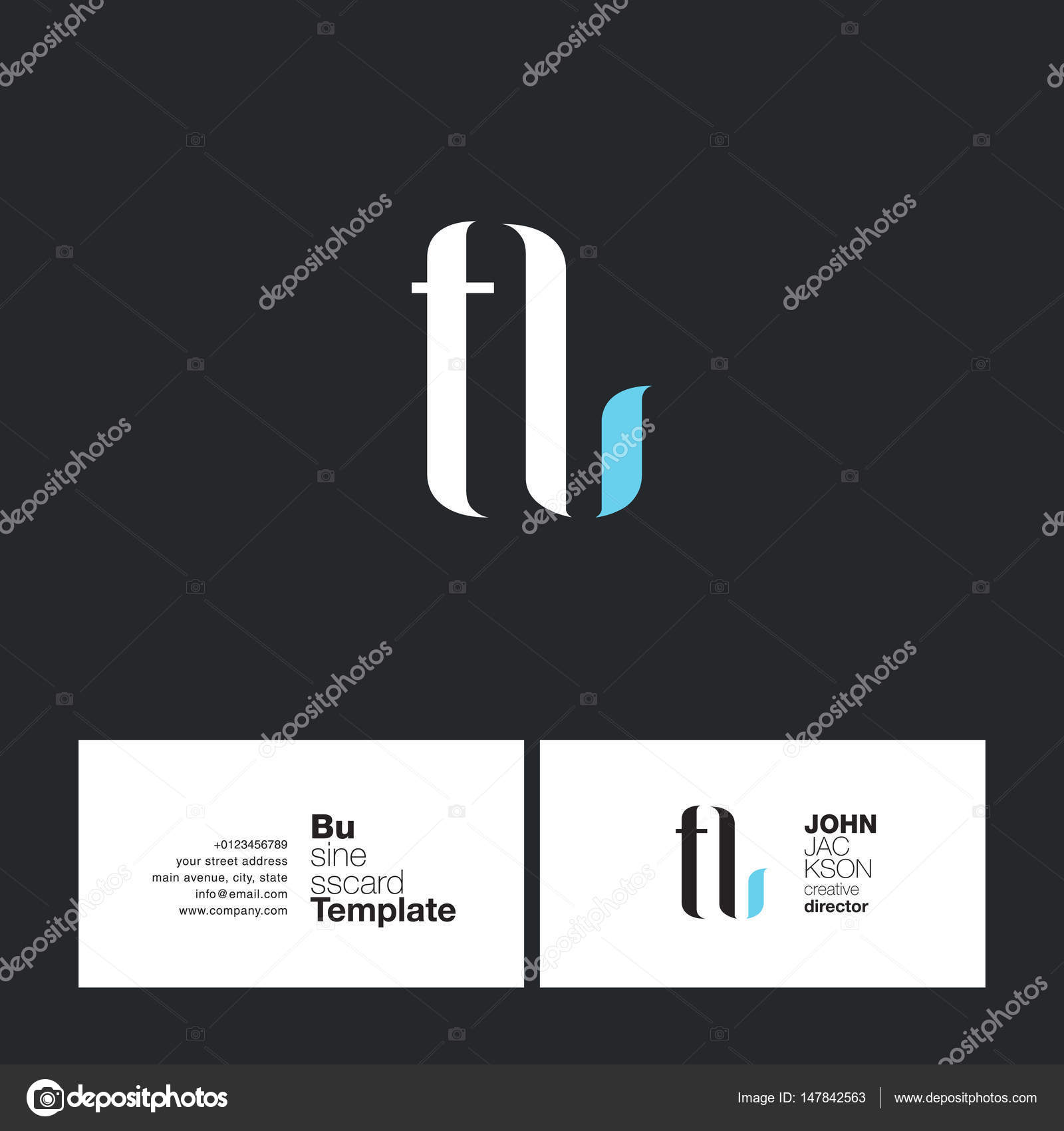 Letters Logo Template Business Card Stock Vector by ©ajayandzyn@gmail.com  195669234