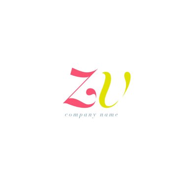 ZV italik ortak harf Logo 