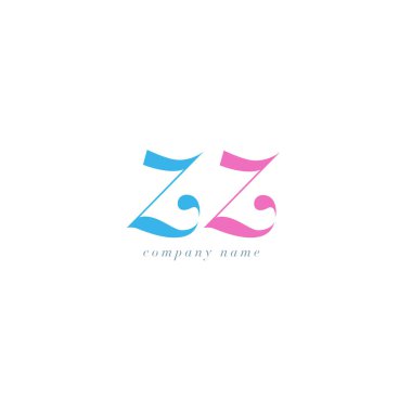 ZZ italik ortak harf Logo 