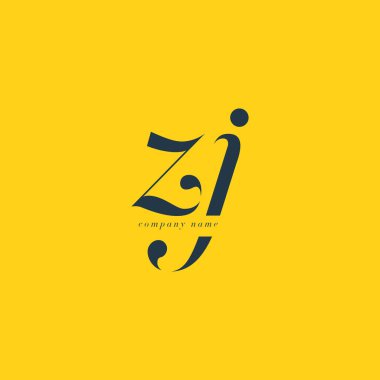 ZJ italik ortak harf Logo 