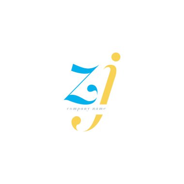 ZJ italik ortak harf Logo 