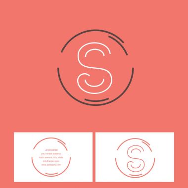 S Harfi Logo şablonu