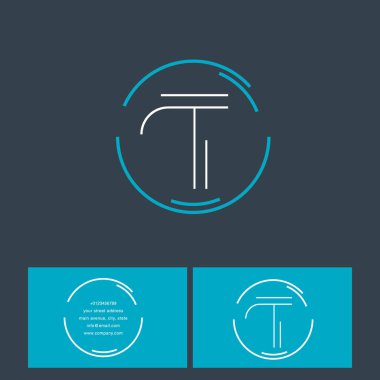 T mektup logo şablonu