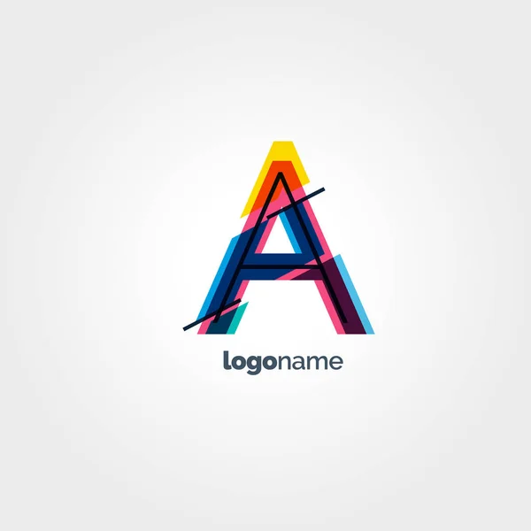 A Letter Logo Template — Stock Vector