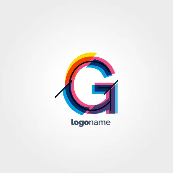 G Letter Logo Template — Stock Vector