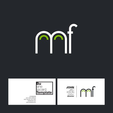 harf logo Mf yuvarlak