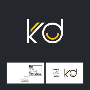 harf logo Kd yuvarlak