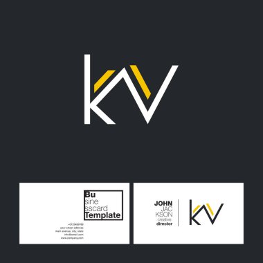 harf logo Kv yuvarlak