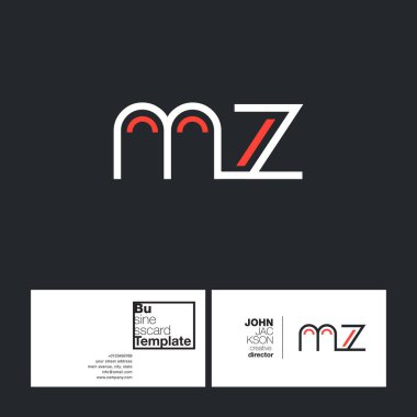 harf logo Mz yuvarlak