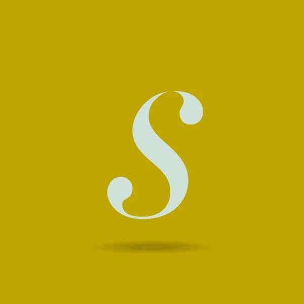 S cursieve Letter Logo — Stockvector