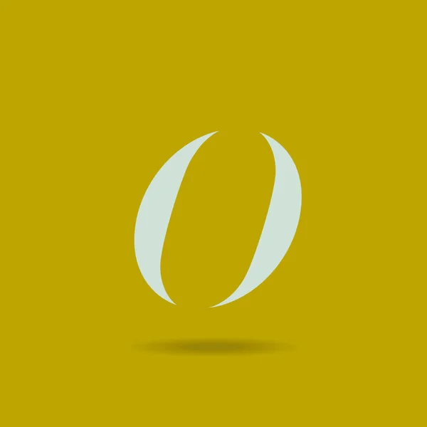 O Italic Letter Logo — Stockový vektor