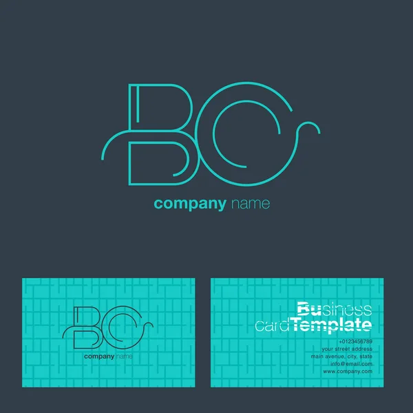 Línea letra logo BO — Archivo Imágenes Vectoriales