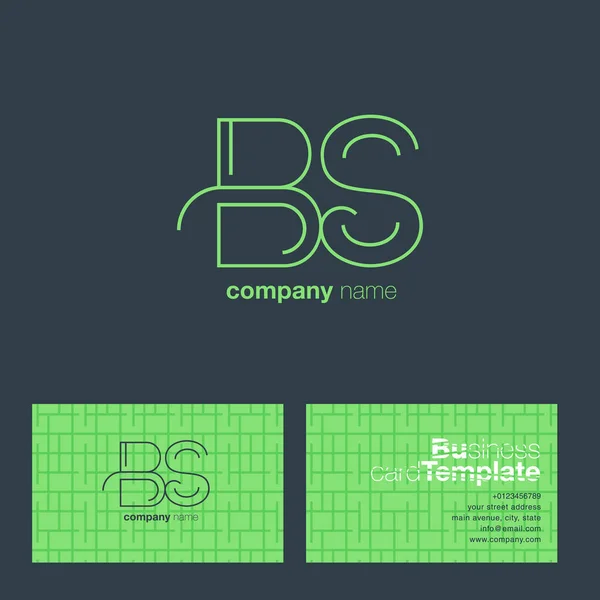Логотип літери BS — стоковий вектор