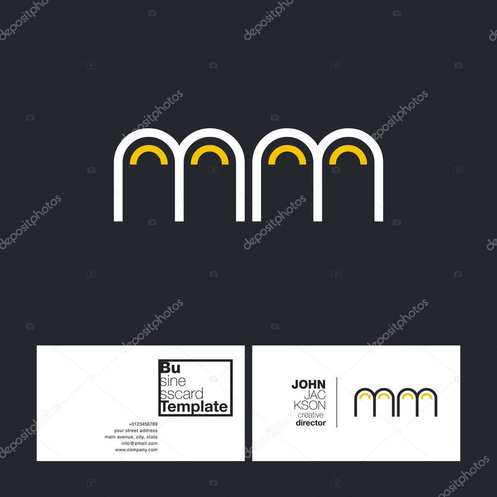 round letters logo MM