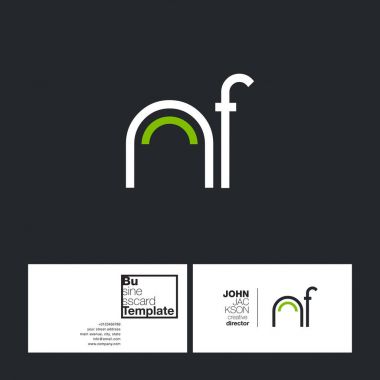 harf logo Nf yuvarlak