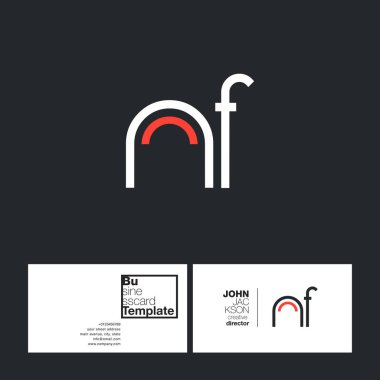 harf logo Nf yuvarlak