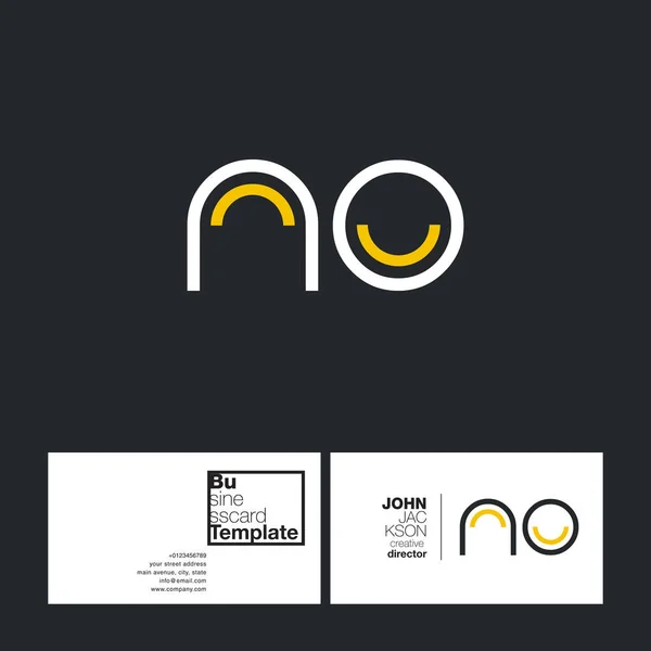 Ronde letters logo niet — Stockvector