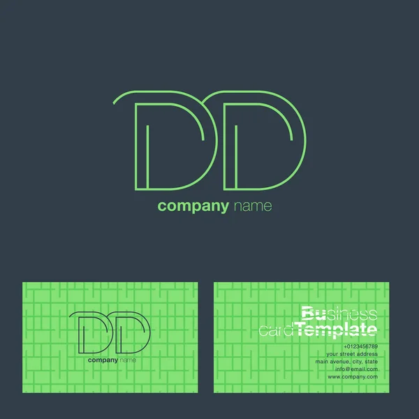 Логотип літери DD — стоковий вектор
