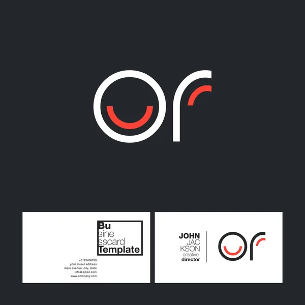 Ronde van brieven logo of — Stockvector